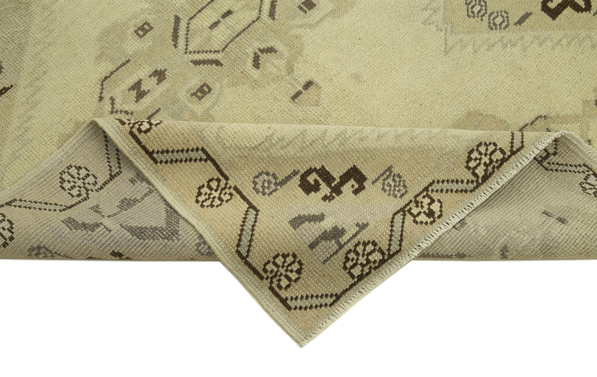 4x7 Beige Vintage Anatolian Rug - 32264