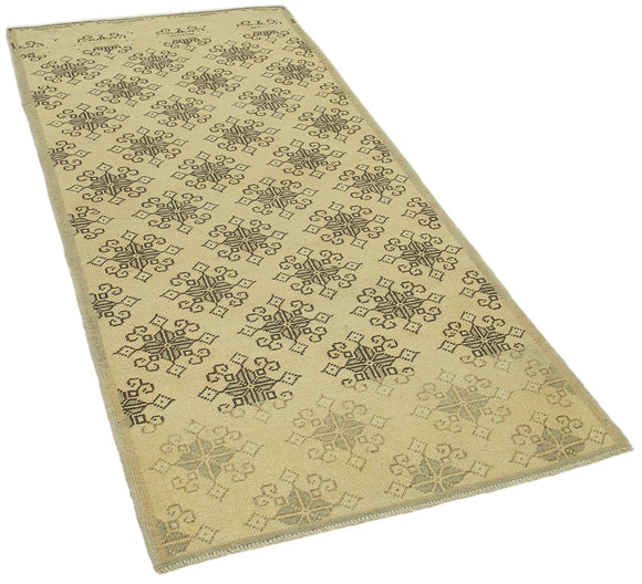 3x6 Beige Vintage Anatolian Rug - 32269