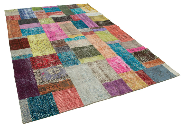 7x10 Multicolor Patchwork Rug - 32277