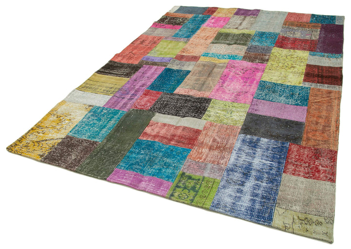 7x10 Multicolor Patchwork Rug - 32277