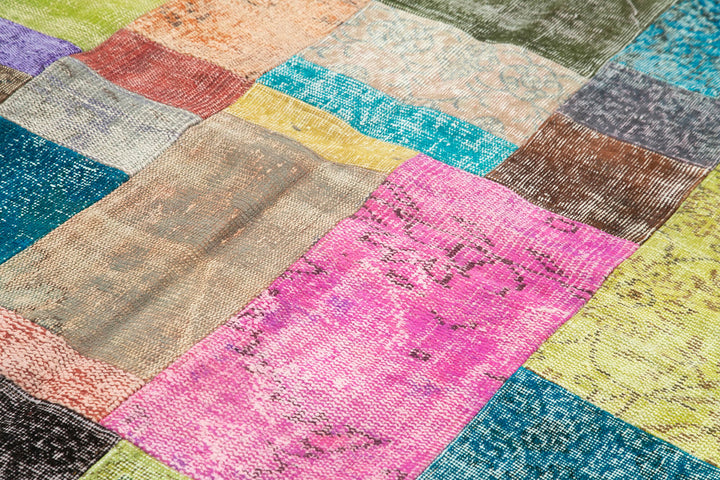 7x10 Multicolor Patchwork Rug - 32277