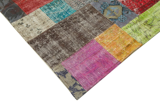 7x10 Multicolor Patchwork Rug - 32278