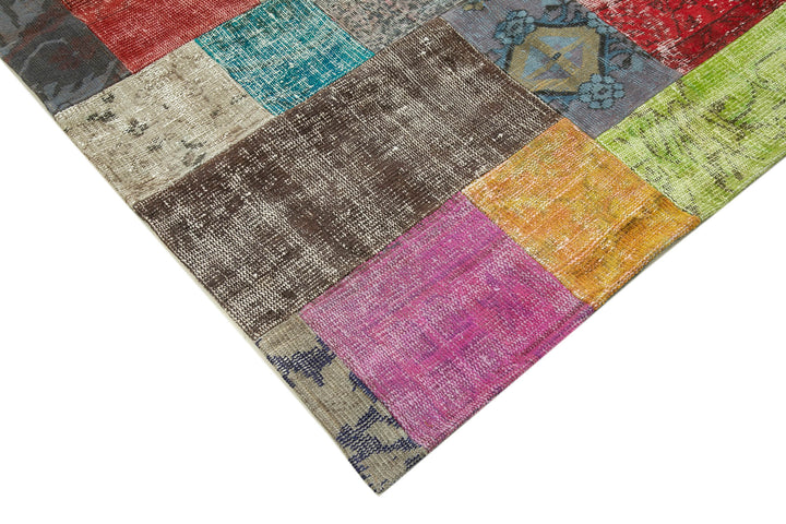 7x10 Multicolor Patchwork Rug - 32278