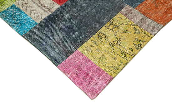 7x10 Multicolor Patchwork Rug - 32279