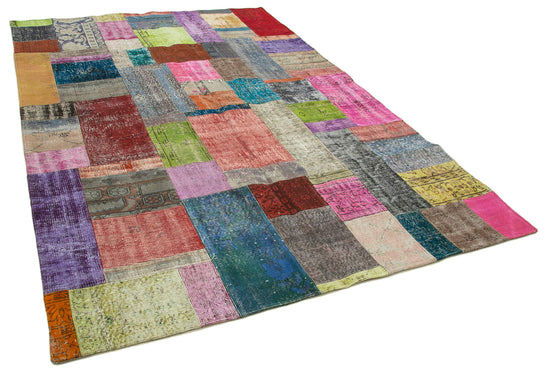 7x10 Multicolor Patchwork Rug - 32280