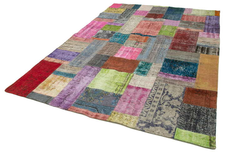 7x10 Multicolor Patchwork Rug - 32280