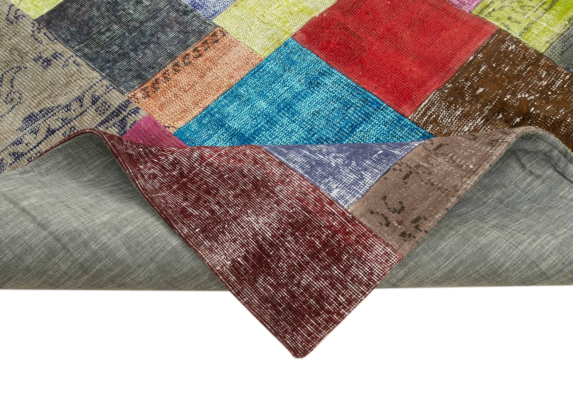 7x10 Multicolor Patchwork Rug - 32282