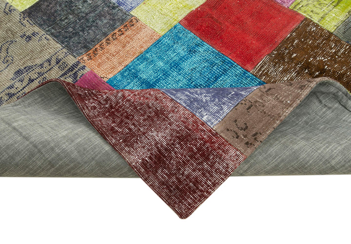7x10 Multicolor Patchwork Rug - 32282