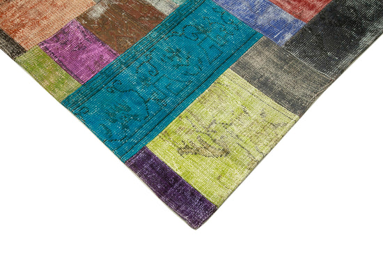 7x10 Multicolor Patchwork Rug - 32285
