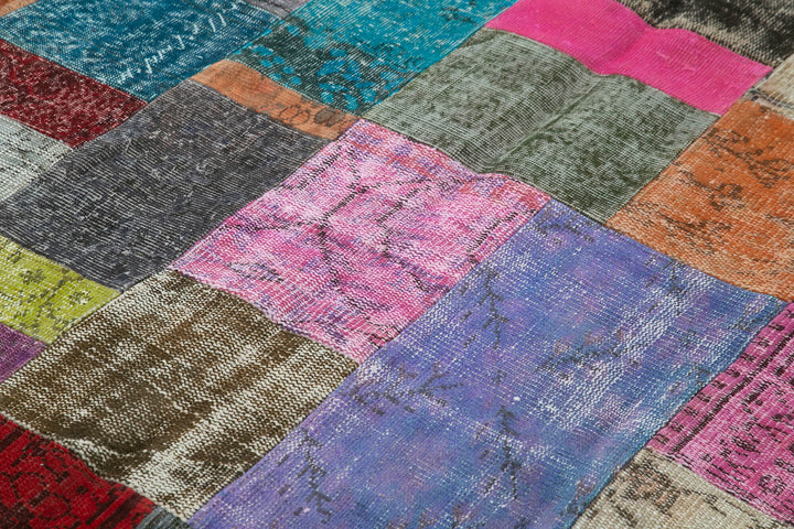 7x10 Multicolor Patchwork Rug - 32285