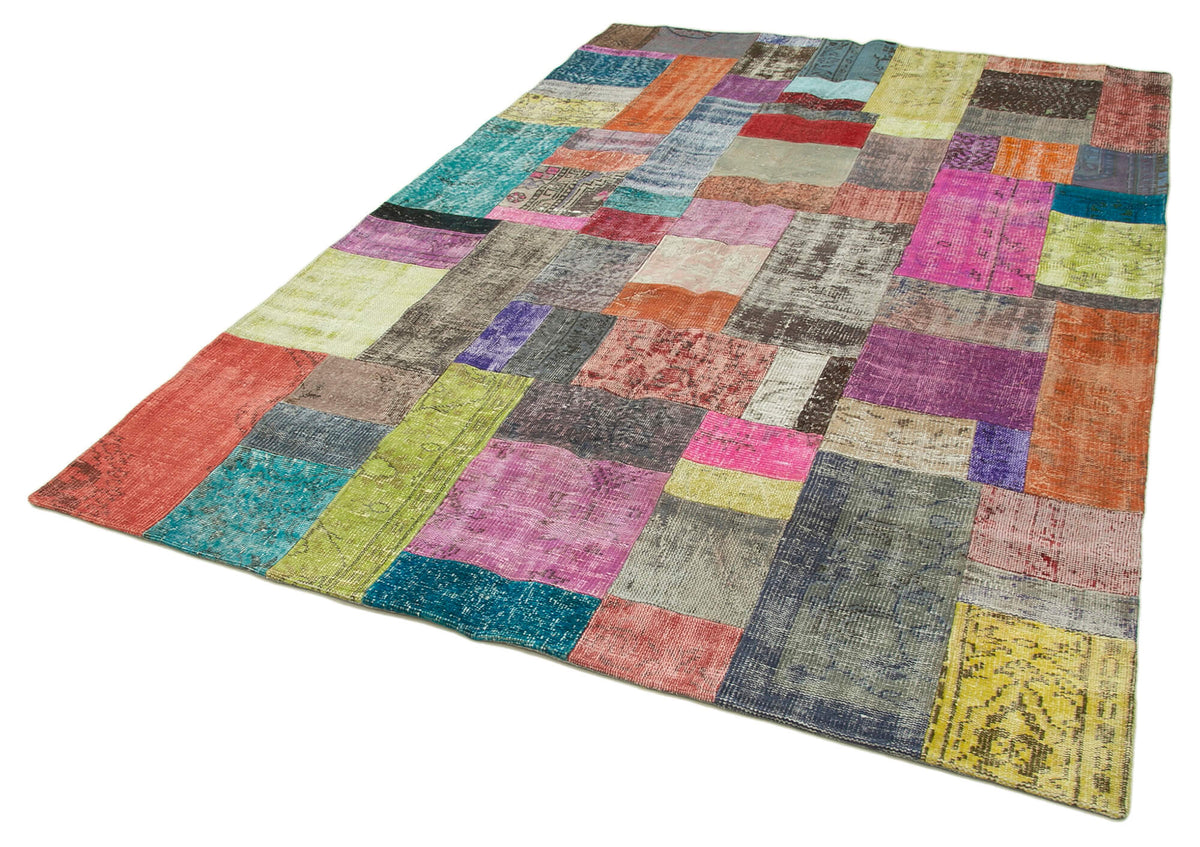 7x10 Multicolor Patchwork Rug - 32286