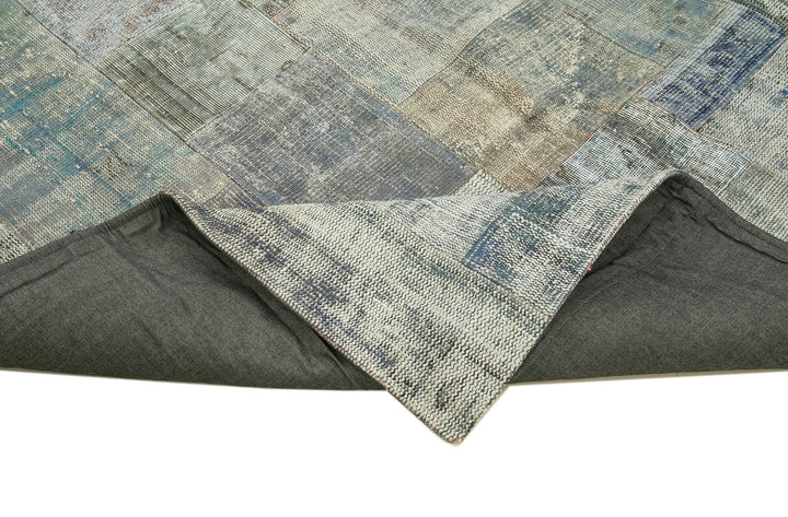 7x10 Grey Patchwork Rug - 32289