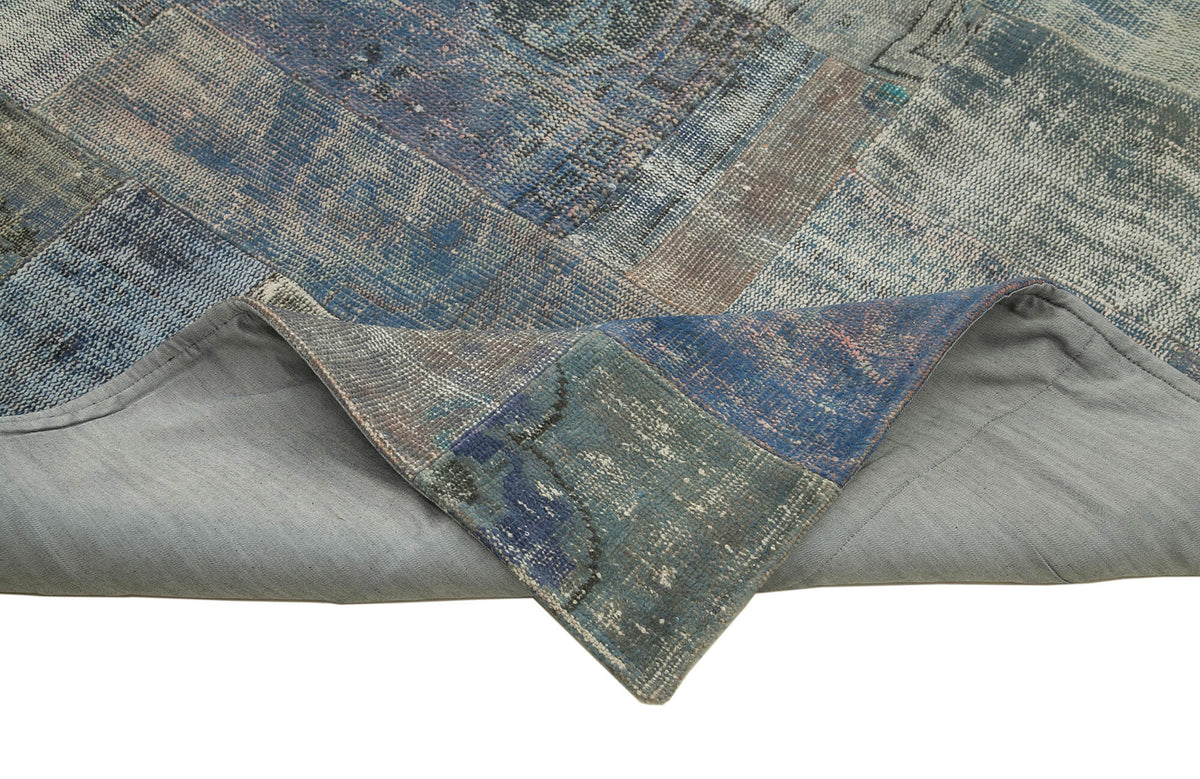8x10 Blue Patchwork Rug - 32298