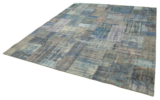 8x10 Blue Patchwork Rug - 32299