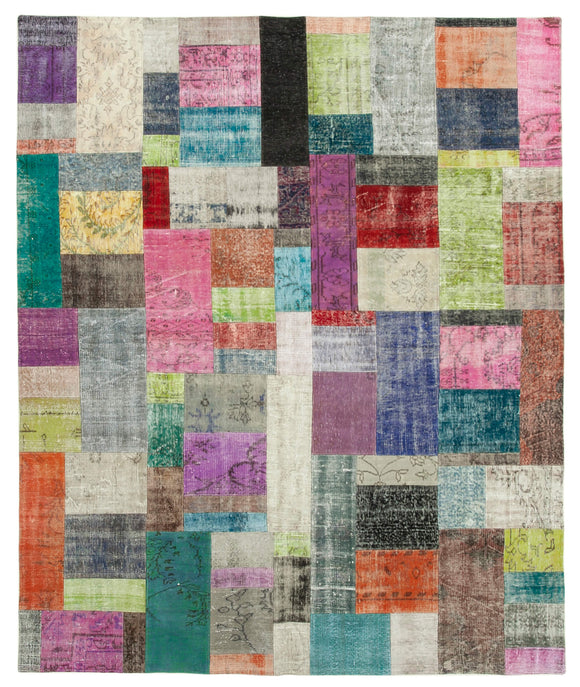 8x10 Multicolor Patchwork Rug - 32303