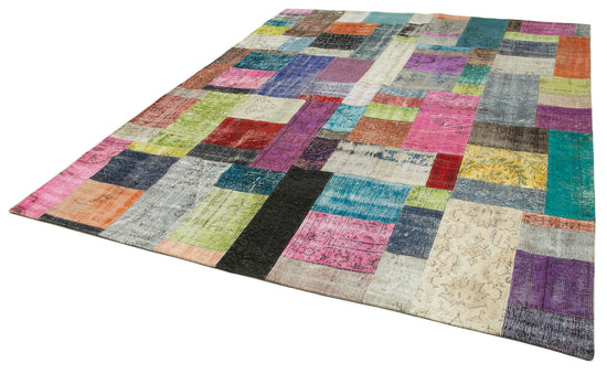 8x10 Multicolor Patchwork Rug - 32303