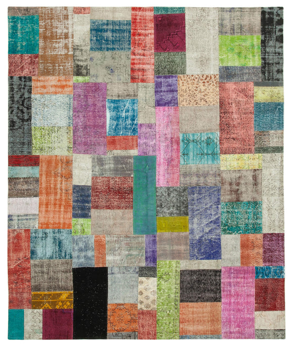 8x10 Multicolor Patchwork Rug - 32305