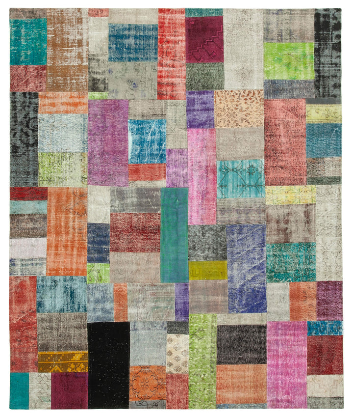 8x10 Multicolor Patchwork Rug - 32305