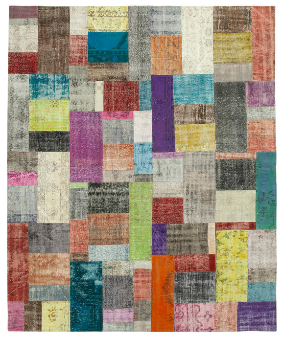 8x10 Multicolor Patchwork Rug - 32306
