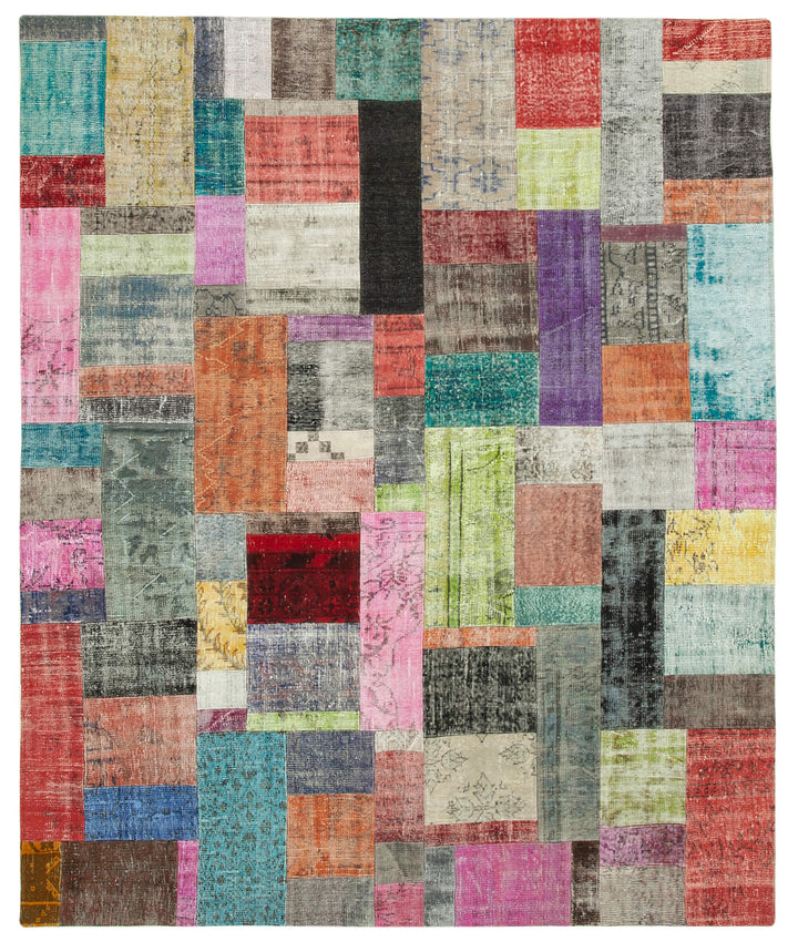 8x10 Multicolor Patchwork Rug - 32307