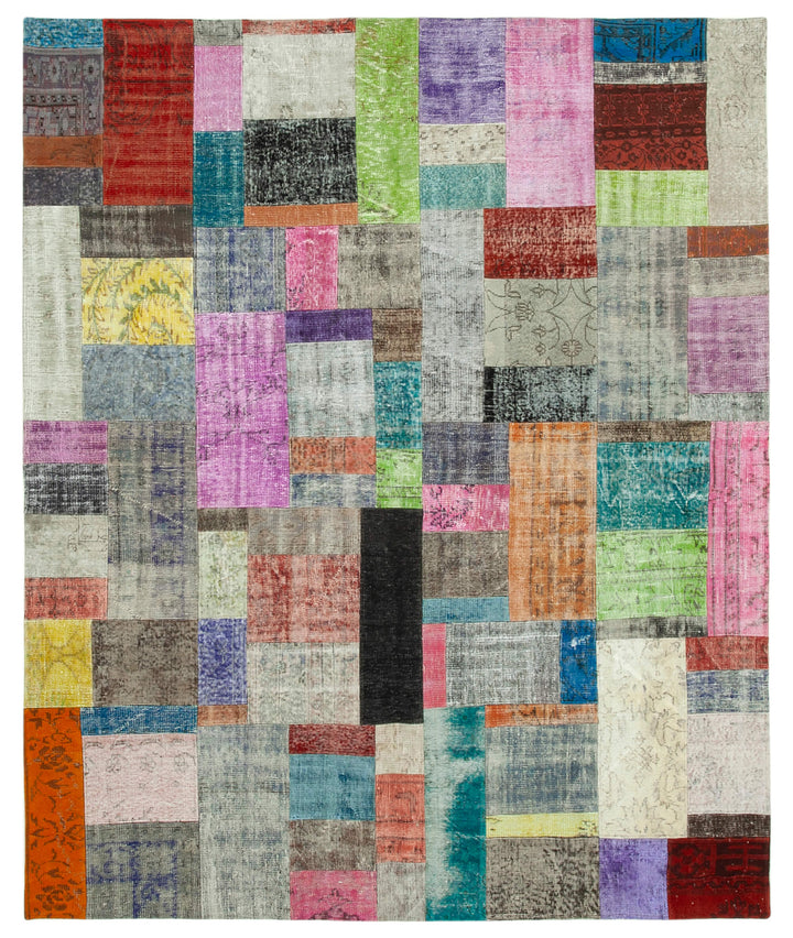 8x10 Multicolor Patchwork Rug - 32309