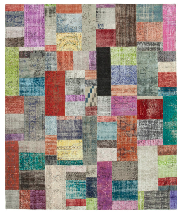 8x10 Multicolor Patchwork Rug - 32310