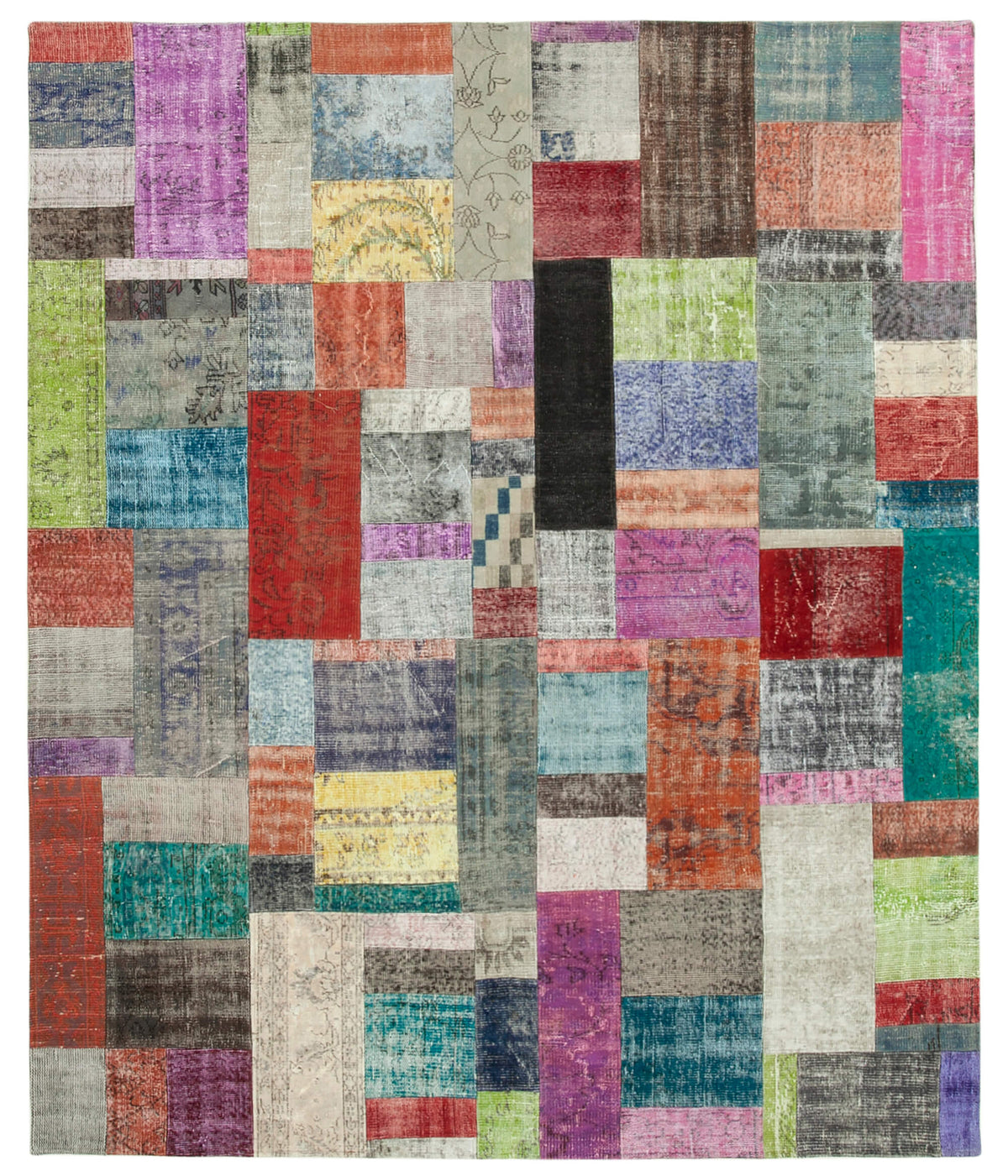 8x10 Multicolor Patchwork Rug - 32310