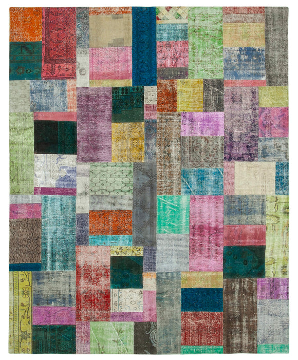 8x10 Multicolor Patchwork Rug - 32312