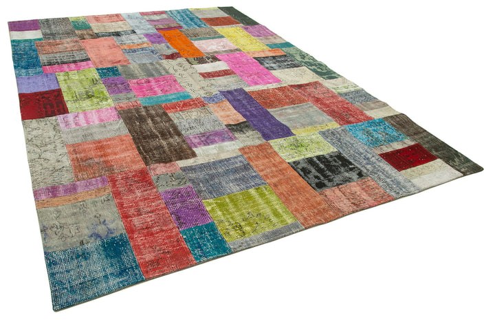 8x11 Multicolor Patchwork Rug- 32327