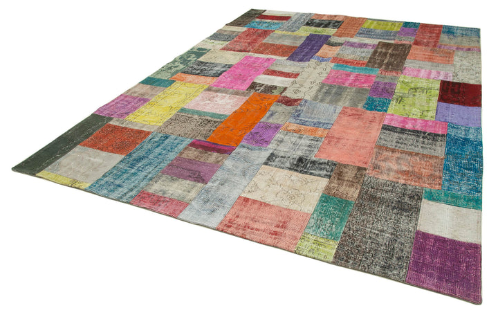 8x11 Multicolor Patchwork Rug- 32327