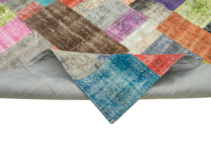 8x11 Multicolor Patchwork Rug- 32327