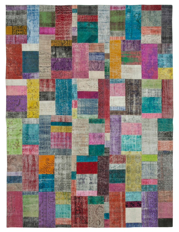 10x13 Multicolor Patchwork Rug - 32341