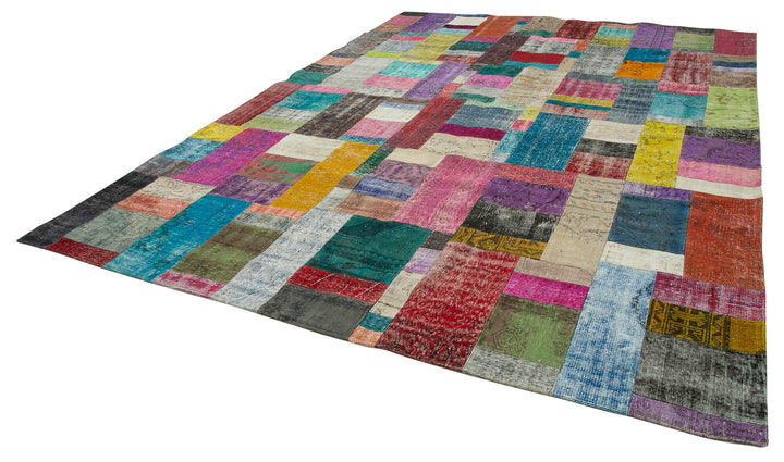 10x13 Multicolor Patchwork Rug - 32341
