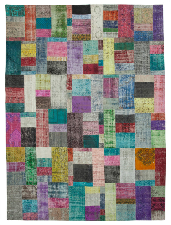 10x13 Multicolor Patchwork Rug - 32342