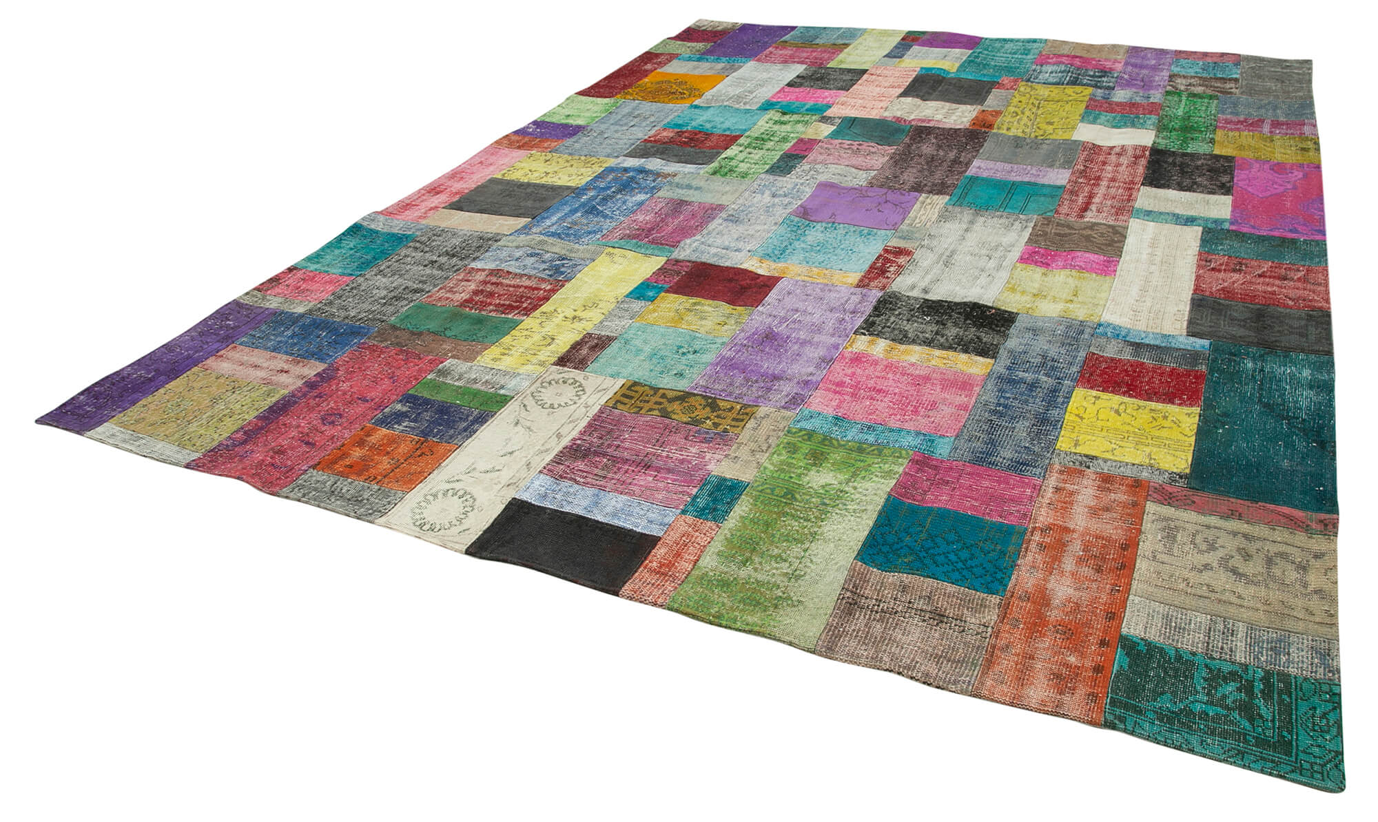 10x13 Multicolor Patchwork Rug - 32342