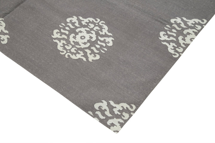 6x9 Grey Dhurrie Rug - 32351
