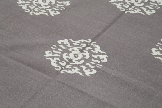 6x9 Grey Dhurrie Rug - 32351