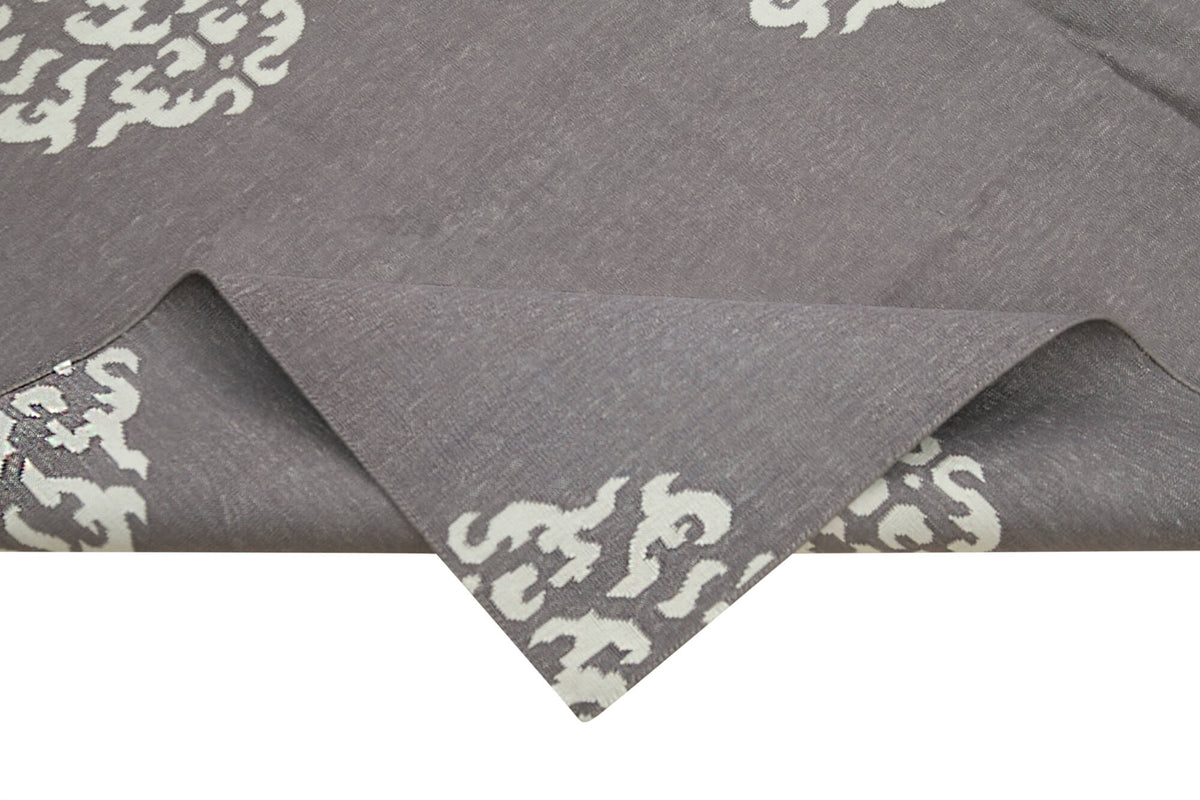 6x9 Grey Dhurrie Rug - 32351