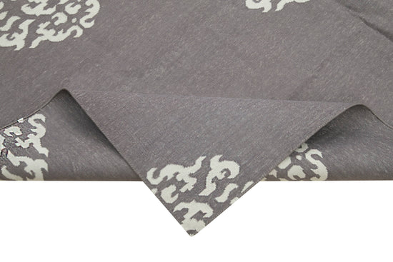 6x9 Grey Dhurrie Rug - 32351