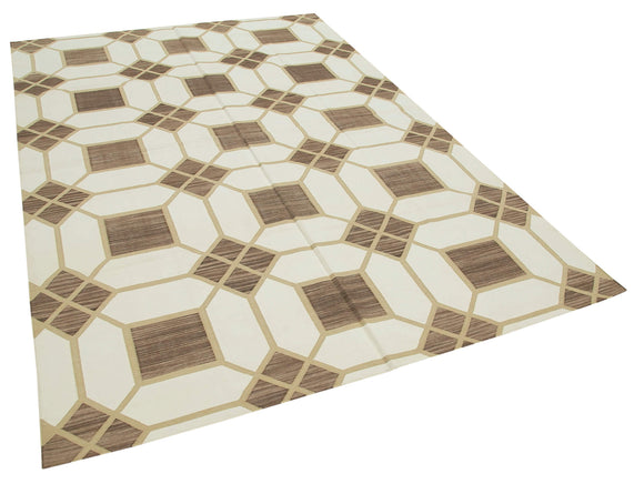 6x9 Brown Dhurrie Rug - 32363