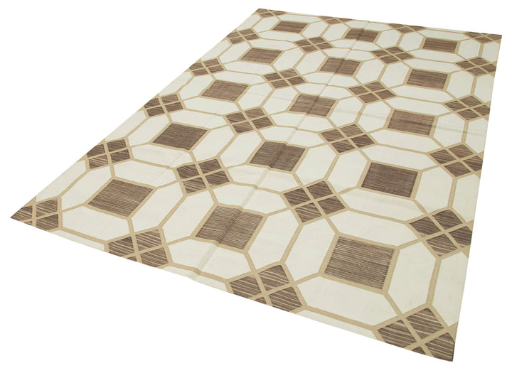 6x9 Brown Dhurrie Rug - 32363