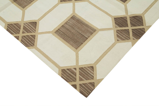 6x9 Brown Dhurrie Rug - 32363