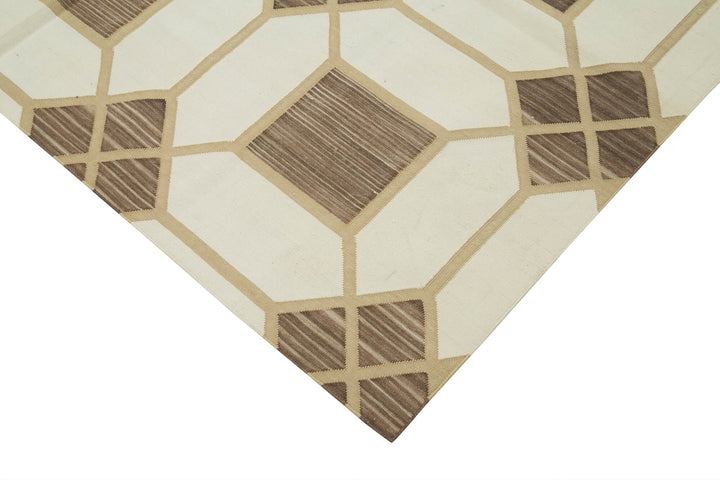 6x9 Brown Dhurrie Rug - 32363