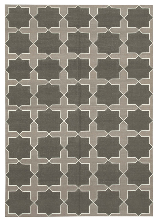 6x9 Grey Dhurrie Rug - 32365
