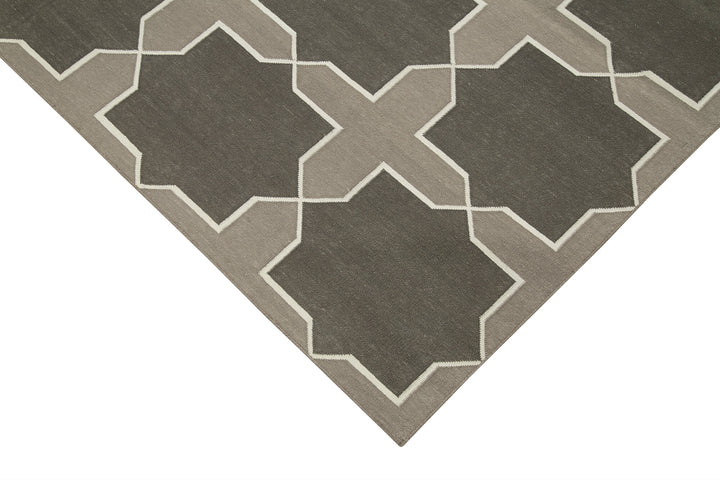 6x9 Grey Dhurrie Rug - 32365