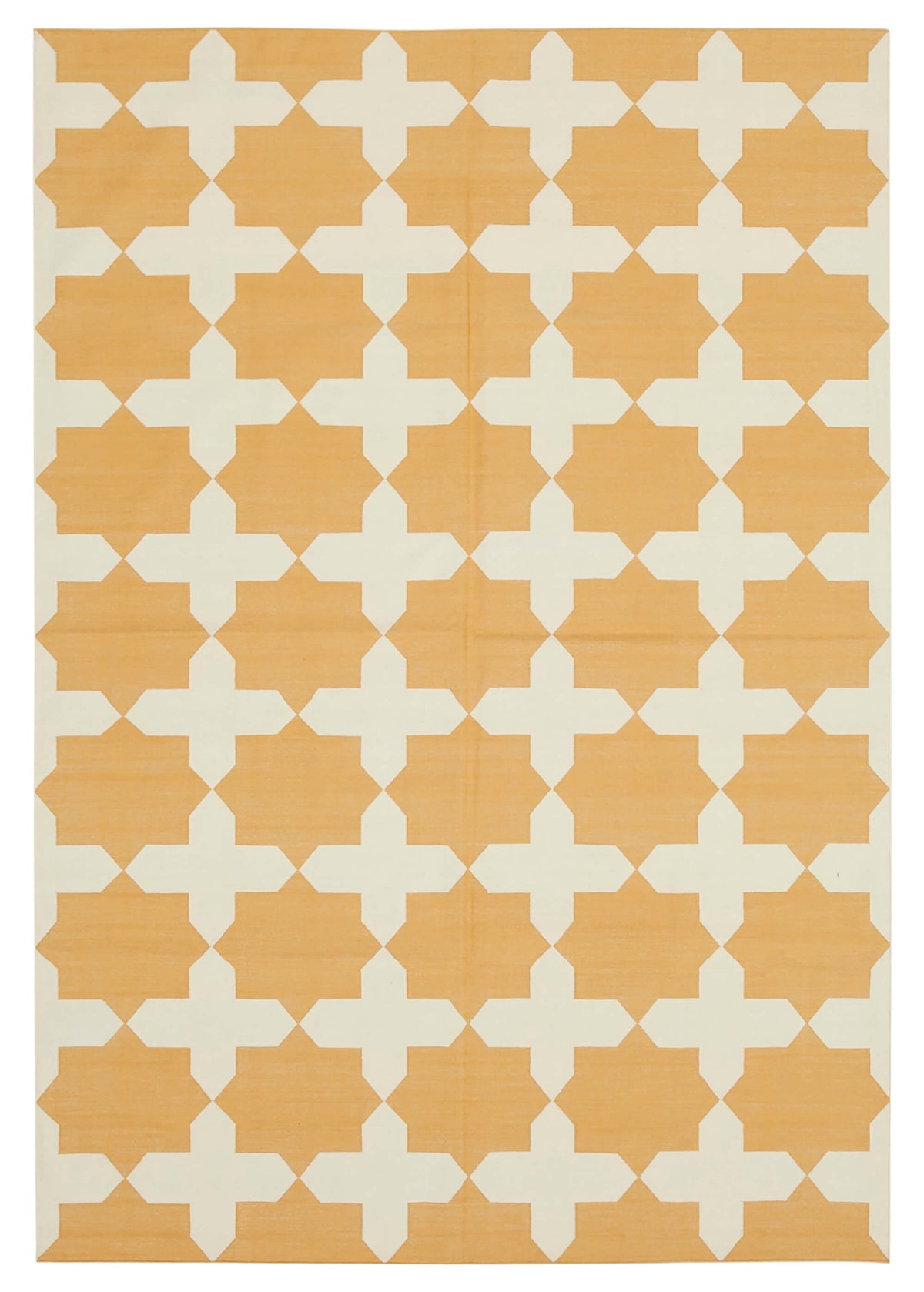 6x9 Yellow Dhurrie Rug - 32368