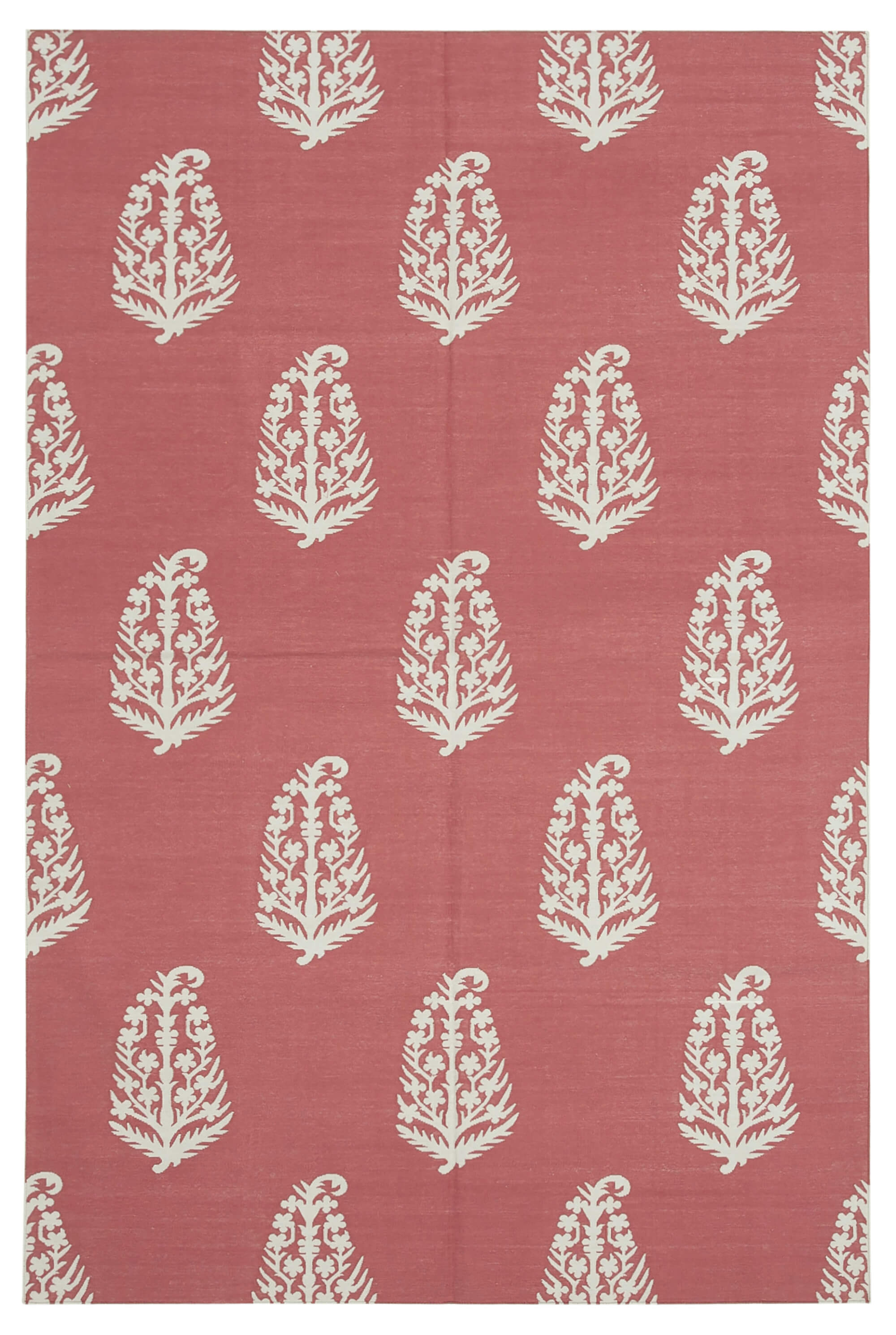 6x9 Red Dhurrie Rug - 32371