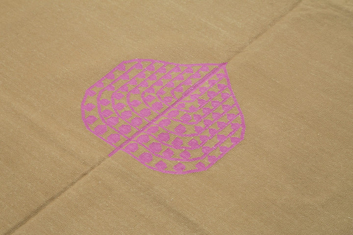 6x9 Brown Dhurrie Rug - 32372