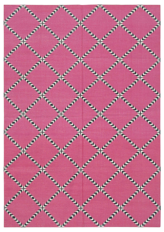6x9 Purple Dhurrie Rug - 32376