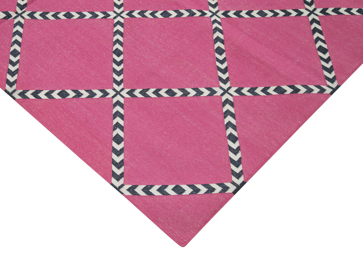 6x9 Purple Dhurrie Rug - 32376